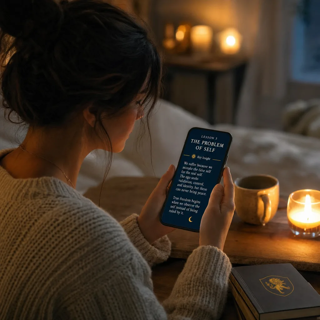 Read the lessons on your phone